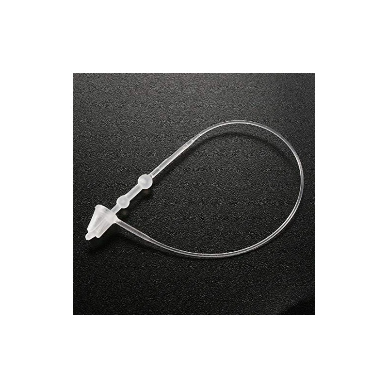 Sourcingmap 500pcs Snap Lock Plastic Tag Fastener Clear