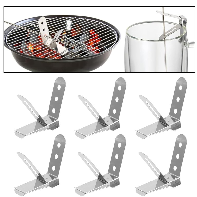 DKJEkdje 6 Pcs Thermometer Probe Holder Clip Professional Pot Clip