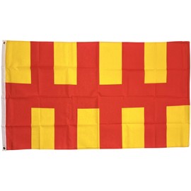 NWFlags Outdoor Heavy Northumberland Flag 5ft x 3ft 110d Knitted Polyester Suitable for Flagpoles