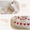 LUHOCIY Beach bag, heart bag, crochet bag, suitable for a