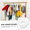 Ciieeo 50Pcs Clothes Dividers with Marker Pen Wardrobe Hangers for