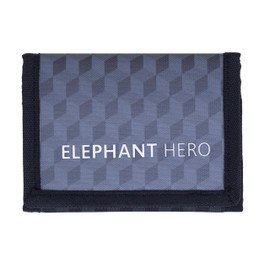Elephant Children's Wallet Hero Signature Wallet Key Chain Wallet Girls Boys ID Cover Purse Student Purse, Black Cube 12864, Modern