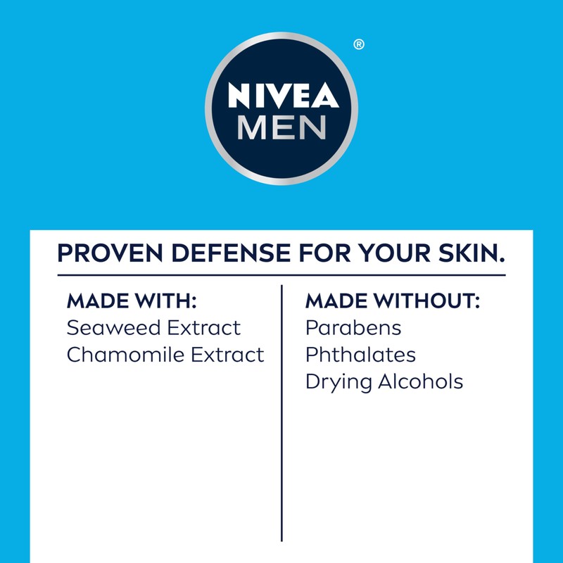 NIVEA MEN Sensitive Cooling Shave Gel with Chamomile and Seaweed