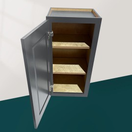 USA Ready to Assemble New Grey Blue Shaker Solid Wood Painted Kitchen Cabinets W0930-W2130 W0936-W2136 Wall Kitchen Cabinet UnitColor: W0936