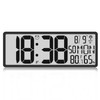 Digital LCD Atomic Desktop Clock, 7.8" Screen with Time, Date,
