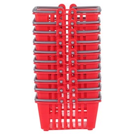 Toddmomy Mini Plastic Baskets 10Pcs Mini Shopping Basket with Handles Kids Grocery Basket Small Toy Kitchen Basket for Kids Party Favors Kitchen Toys Dollhouse Accessories