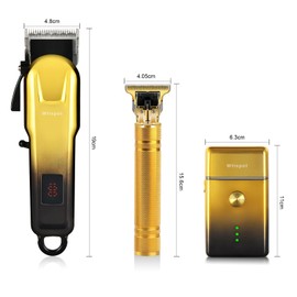 Hair Clippers Set for Men,Hair Clipper Trimmer with LED Display, Professional Cordless Hair Clipper Shaver Beard Trimmer, Hair Cutting Machine for Men, Holiday Gift for Him Father's Day Gift