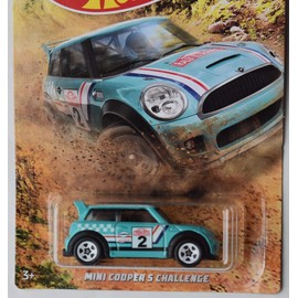 Hot Wheels 1:64 Scale Aqua Mini Cooper S Challenge 4/6