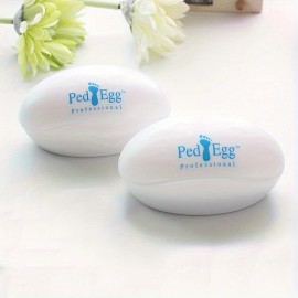 Unbranded Egg-Shaped Foot File - Gentle, Post-Bath Pedicures & Home Foot Care