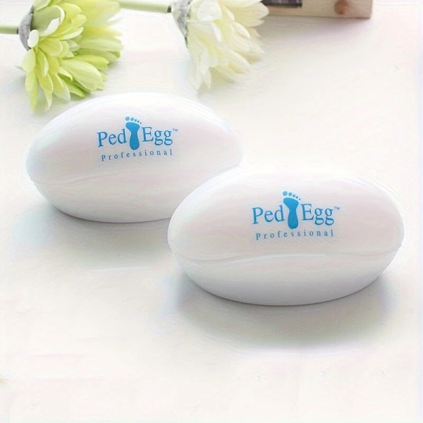 Unbranded Egg-Shaped Foot File - Gentle, Post-Bath Pedicures & Home