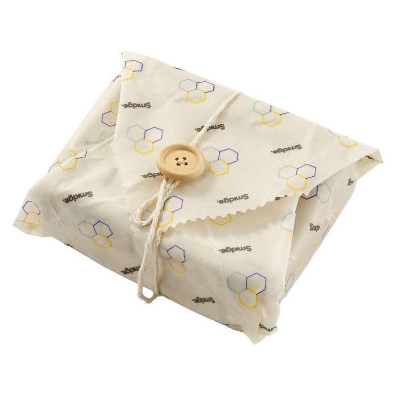 Smidge Beeswax Sandwich Wrap 35 x 35cm, Compostable Alternative to