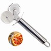 Stainless Steel Double Wheel Pizza Cutter Pizza Slicer Pizza Wheel