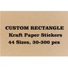 29 Sizes Rectangle Kraft Paper Stickers (2x2.5 in)