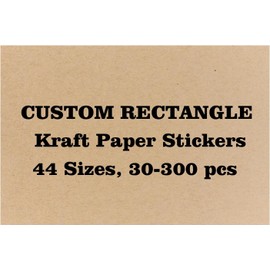 29 Sizes Rectangle Kraft Paper Stickers (2x2.5 in)