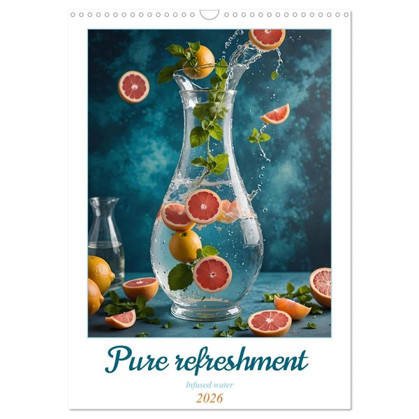 Pure refreshment - Infused water (Wall Calendar 2026 DIN A3