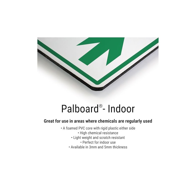 V Safety Security Point 6-3D Corridor Sign 340 x 300