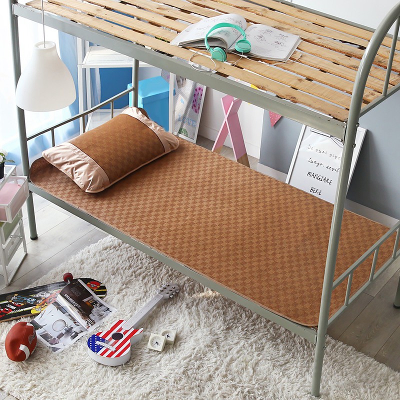 Home Textile Rattan Mat Grid Fitted Sheet Set Summer Cool