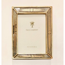 Two's Company Gold Leaf Photo Frames 3.5" X 5"