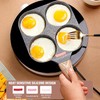 MINSHUXI 4 Intervals Fried Egg Pan, Aluminium Pancake Pan Non-Stick