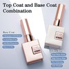 Double Rhythm 2 Pcs 15ML No Wipe Gel Top Coat