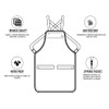 King Midas Barber Apron Unisex Hair Stylist Apron (Black &