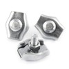 10 pcs galvanised steel simplex wire rope clip 8mm