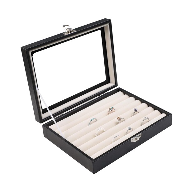 Stratalife Ring Holder Small Jewelry Box Ring Display Case Cute