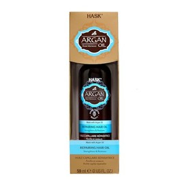 Hask Aceite de argán reparador de cabello brillo 3.3 fl oz, paquete de 1