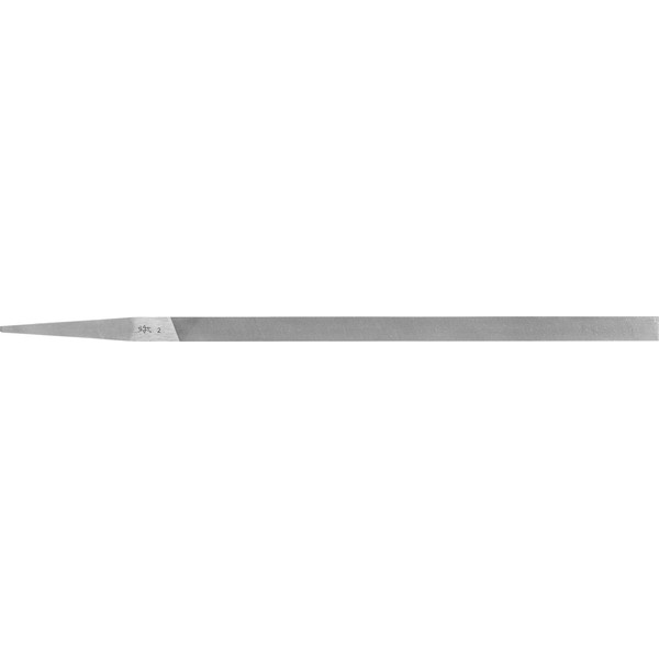 Pferd 815200H2 Cut 2 Type Slim Pillar File, Silver, 200