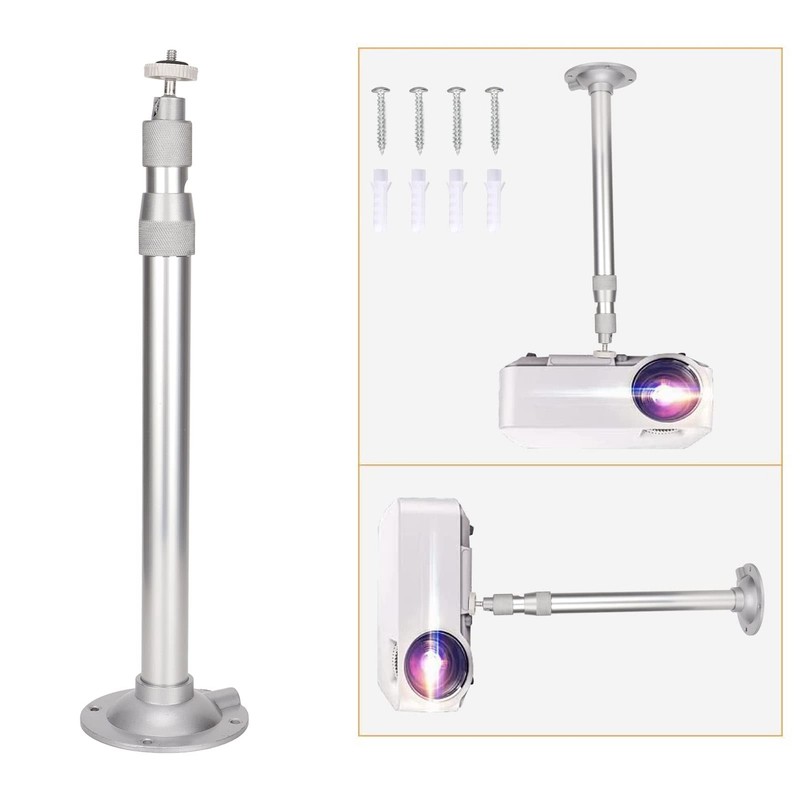 QANYEGN Projector Ceiling Mount, Universal Projector Fixed Stand, 360 Degree