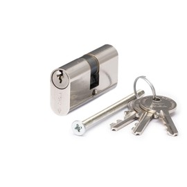 CISA 08210.02.0.12 Cylinder Lock Nickel-Plated Oval 28 x 28