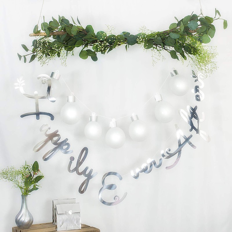 Wedding Decoration - Happily Ever After Stitched Garland - 1.5