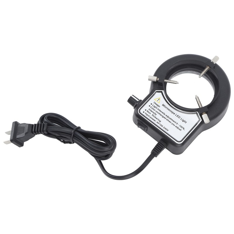 Microscope Ring Light LED Light Source Adjustable Microscope Accessory 100‑240V
