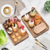 2 PCS Solid Acacia Wood Serving Trays 16 * 12