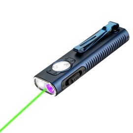 TrustFire X3 Green Laser & 365nm UV light Flashlight 1050Lumen Rechargeable Magnet Torch  - Blue