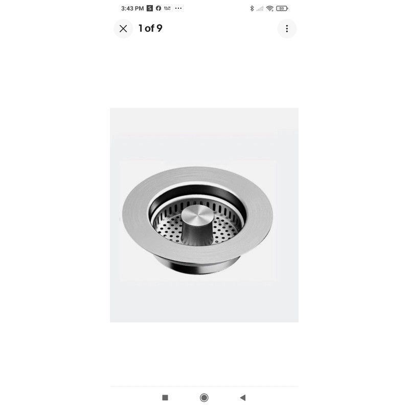 hibbent Stainless Steel 3 in 1 Kitchen Sink Drain Strainer