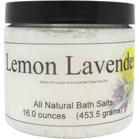 All Natural Lavender Bath Salts by Eclectic Lady, 16 ounces
