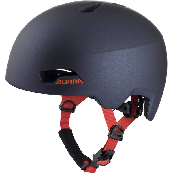 ALPINA HACKNEY Indigo Mat for Kids Bicycle Helmet, Adjustable Size,