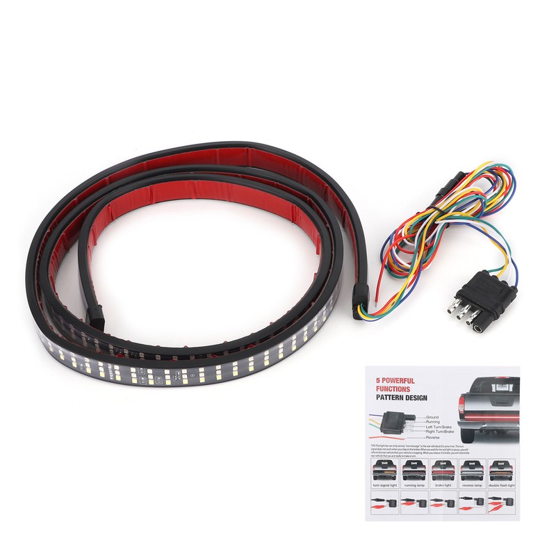 60in LED Tailgate Lamp Bar Running Light 3 Row Chips