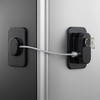 Fridge Lock 2 Pack - Refrigerator Locks with Key, Stainless