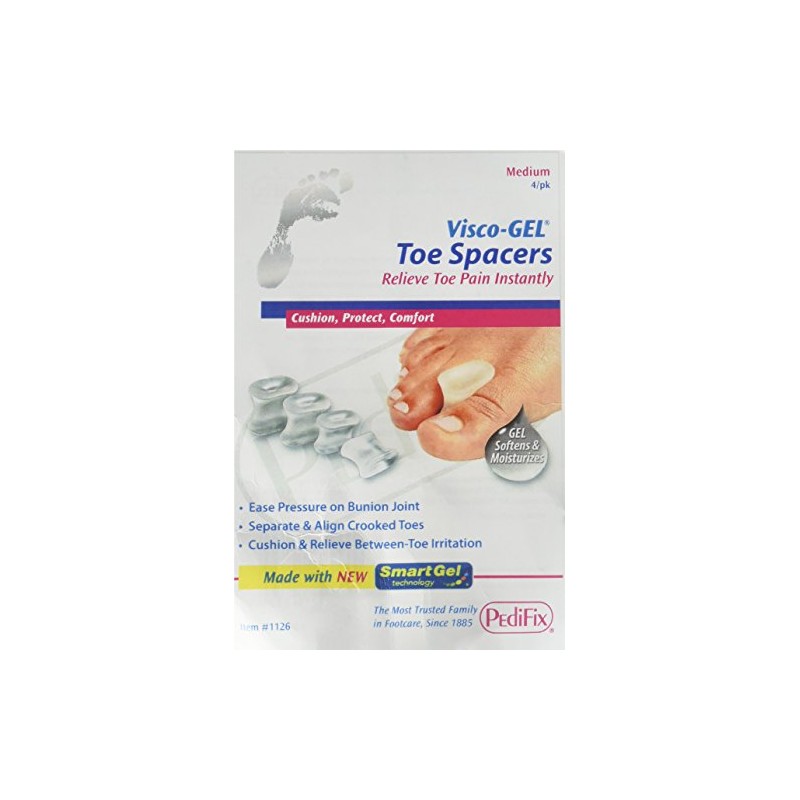 Pedifix Gelsmart Toe Spacers, Medium, 1 Pound