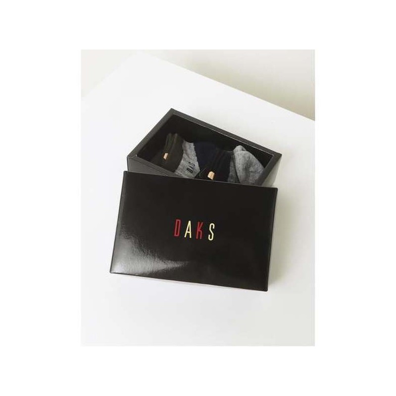 Daks (신세계강남점)DBSS5E802BK 25SS남성단목2족 면혼방 컬러블록 발목 2족세트 (DBSS5E802BK) 25SS Men’s