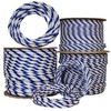 LILBURN ROPE CO. 3 Strand White and Blue Polypropylene Pool