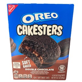 Oreo Nabisco Oreo Double Chocolate Cakesters Soft Baked Snack Cakes 10.1 oz