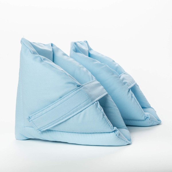 Comfort Finds Foot Pillow Heel Protector - Swollen Feet Comfort & Protection Relief Cushion - Light Blue
