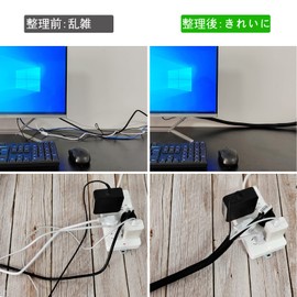 Wiring Cover, Braided Cable Sleeve, Total Length 2.2 ft (6 m), Inner Diameter 0.5 inches (13 mm), Cable Storage Sleeve, Dog and Cat Cord Chew Prevention, Electrical Shock, Insulated, High Temperature,