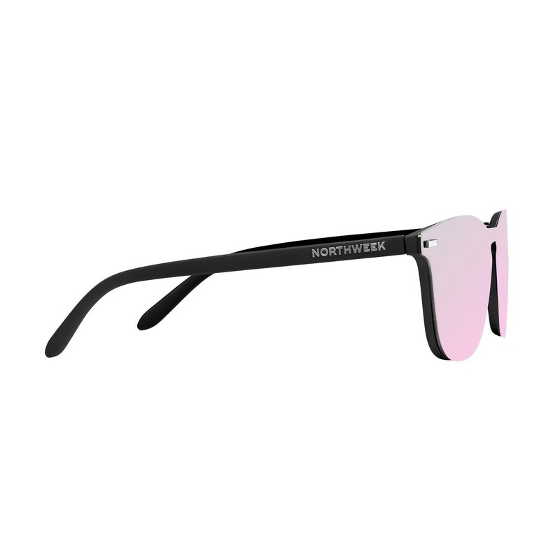 Northweek Unisex Wall Phantom Sunglasses, Black - Rose Gold Polarised