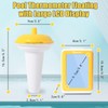 Geevon Pool Thermometer Floating Easy Read with Large Display, Upgraded