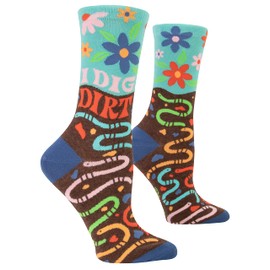 Blue Q Women's Funny Novelty Crazy Crew Socks with Sayings