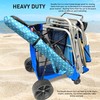 EasyGo Beach Cart Heavy Duty Folding Ocean Utility Wagon Large